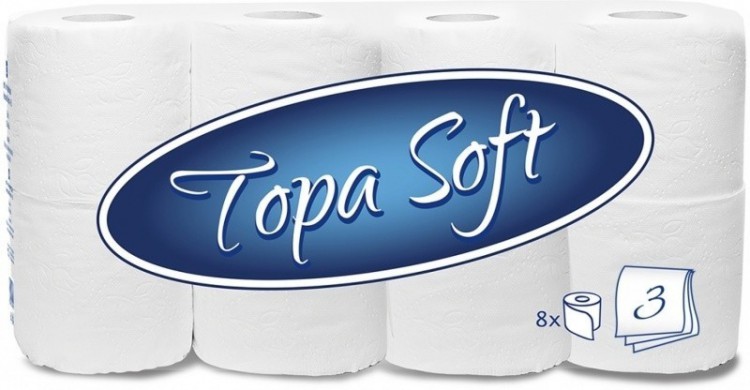 TP 3Vr Topa Soft  bílý celulóza | Papírové a hygienické výrobky - Toaletní papíry - Vícevrstvý